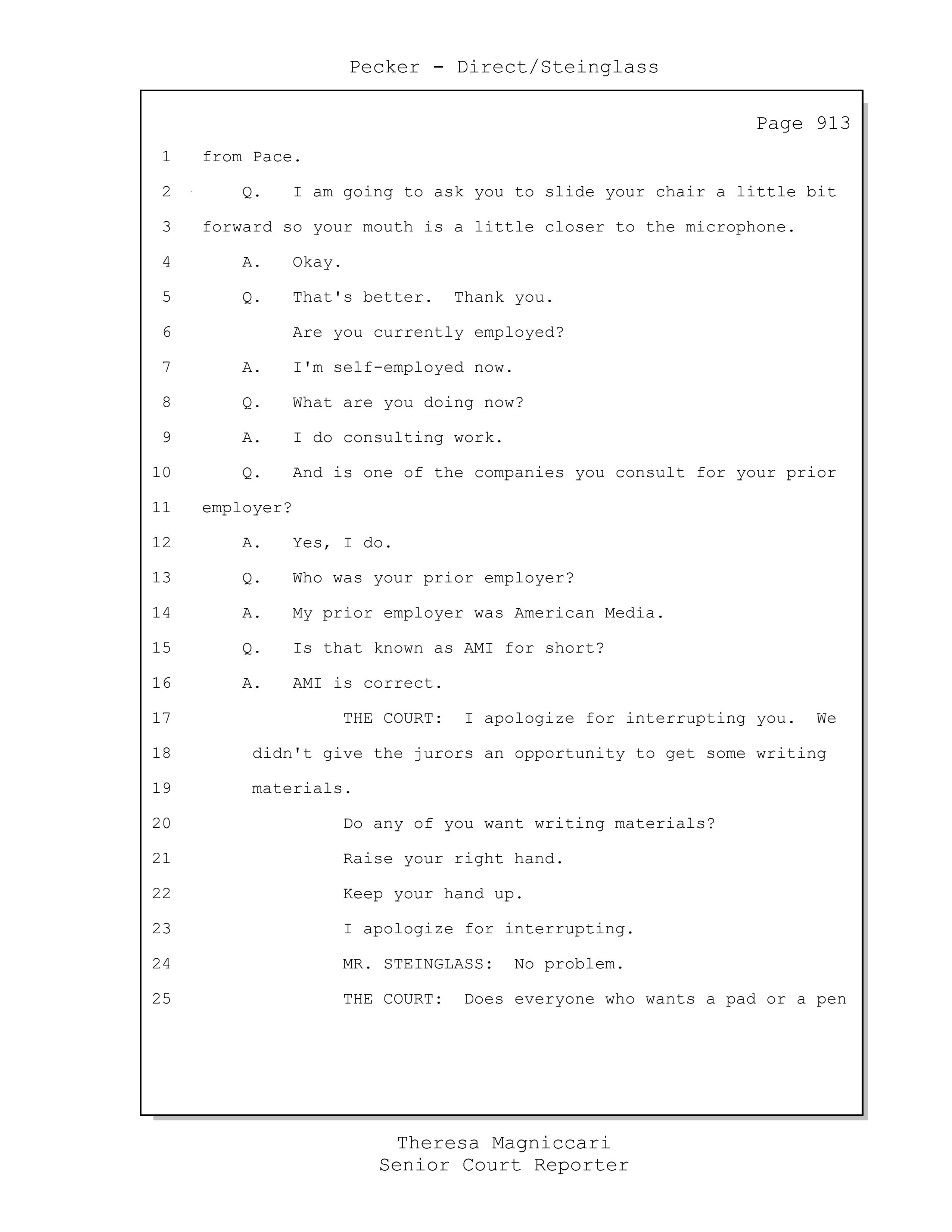 Transcript of Trump Manhattan Trial, April 22, 2024