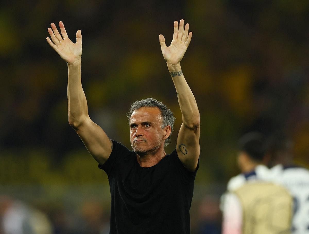 Home comforts can help PSG overturn Dortmund deficit, says Luis Enrique