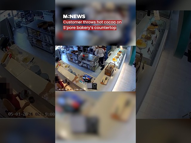Customer throws hot cocoa on S'pore bakery's countertop