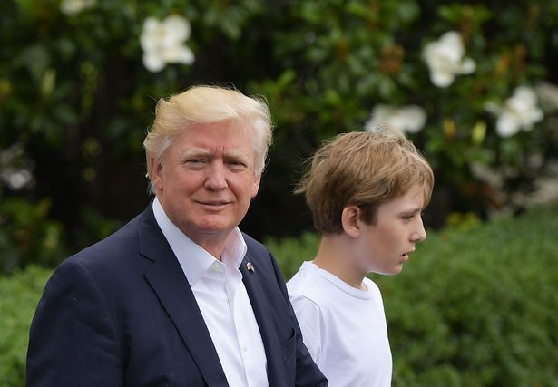 Barron Trump taunts haters to take a swipe at him and threatens 'do it!' as he aims for office