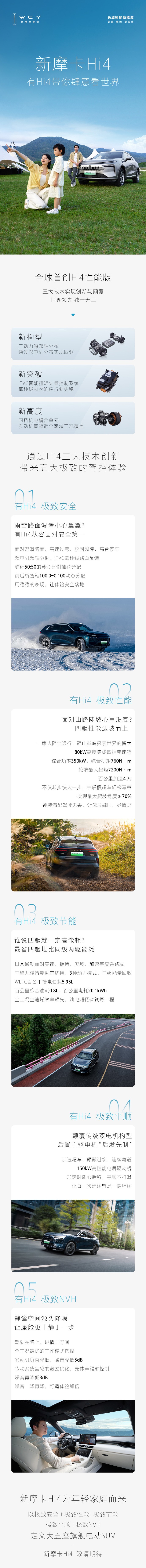 长城魏牌新摩卡Hi4将于5月13日上市：Hi4智能电混四驱系统上车