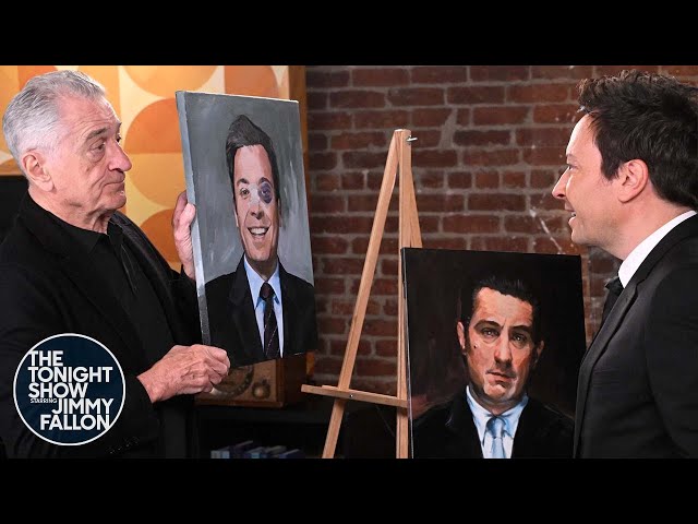 Robert De Niro and Jimmy Do the TikTok Portrait Challenge (Cold Open) | The Tonight Show