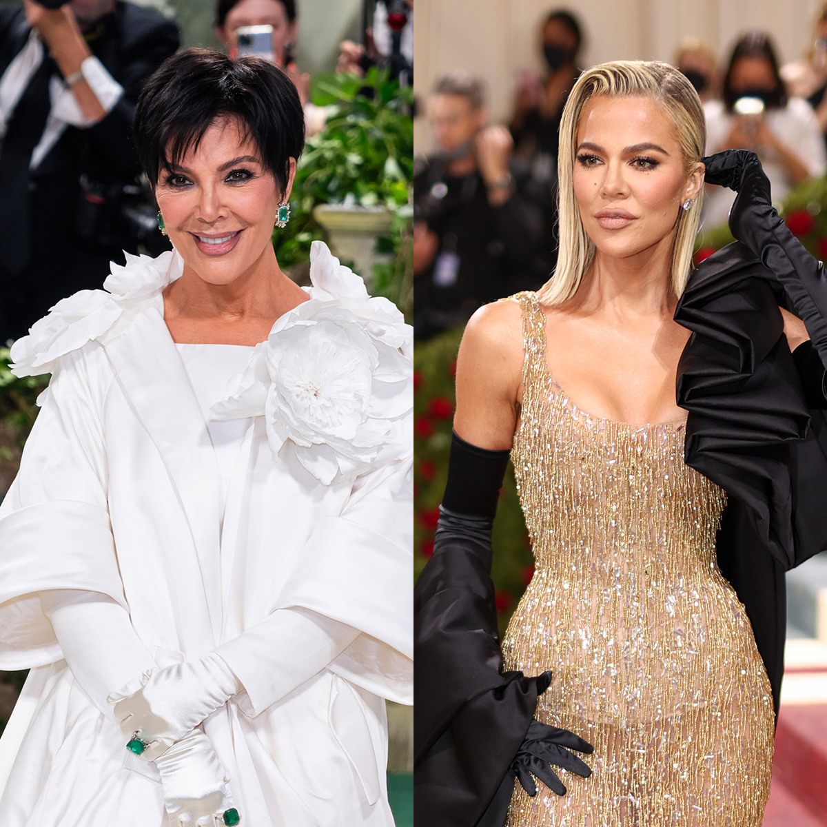 Khloe Kardashian and Mom Kris Jenner React to Accidentally Twinning at Holiday Party