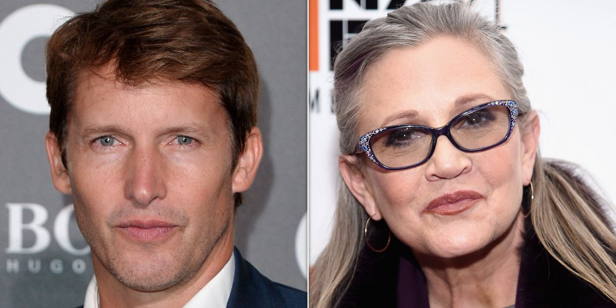James blunt says 'pressure' to be 'thin' contributed to carrie Fisher's death