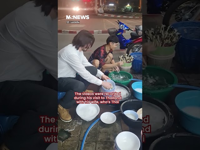 Keanu Reeves lookalike goes viral in Thailand doing odd jobs