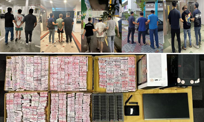 5 men arrested for allegedly facilitating various scams in Singapore