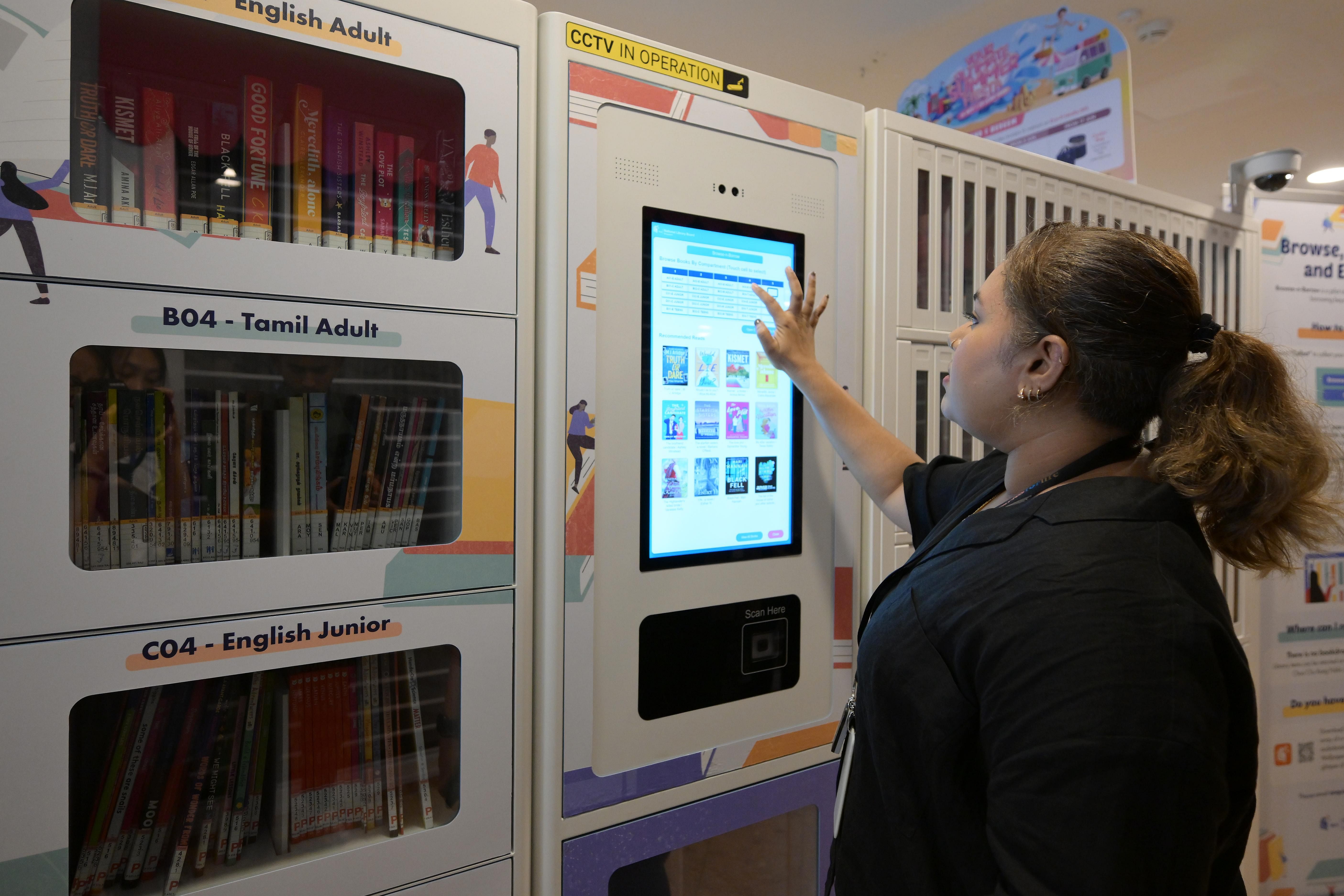 Browse and borrow library books at new self-service kiosk at Bukit Batok’s West Mall
