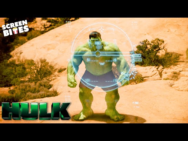 The Hulk Smashes Up Missiles | The Hulk (2003) | Screen Bites