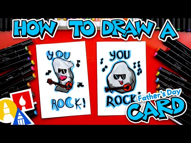 How To Make A Father's Day Card - You Rock!
