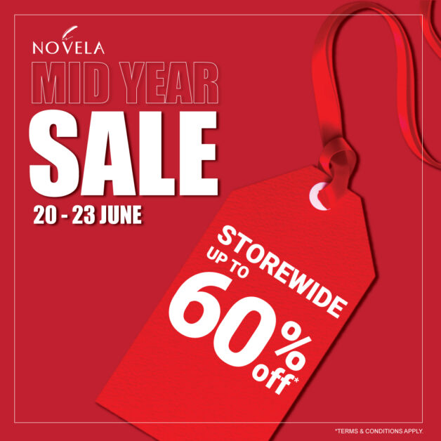 Novela Mid-Year Sale from Jun 20 – 23 has up to 60% OFF on SK-II, Estee Lauder, YSL, Jo Malone and more