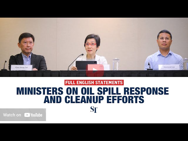 [FULL ENGLISH STATEMENTS] Ministers explain oil spill response and update on cleanup efforts
