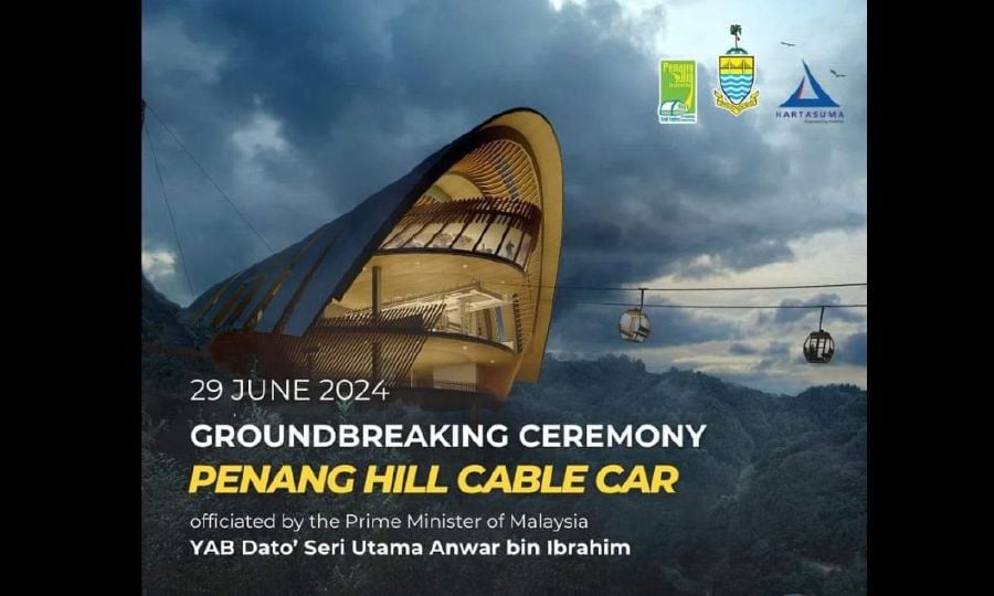 PM launches sustainable Penang Hill cable car project