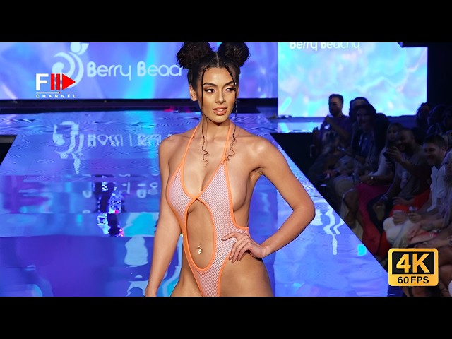 BERRY BEACHY Swimwear Art Hearts Fashion 2024 Miami - 4K 60FPS
