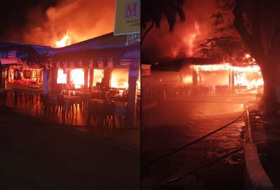 Food court in KL catches fire