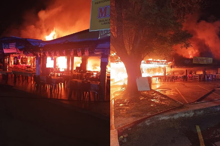 Early morning fire ravages Taman Lembah Keramat food court