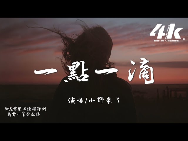 小野来了 - 一点一滴『你让爱一点一滴匯成河，在心里时时刻刻流淌着。』【高音质|动态歌词Lyrics】♫ · 翻唱歌曲 (原唱:林倛玉)