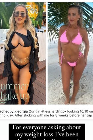 Love Island star Jess Harding showcases stunning transformation as she shares weight loss secrets