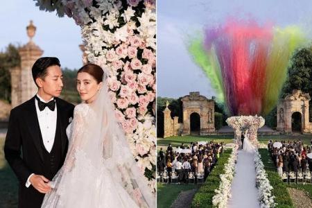 HK actress Karena Ng holds fairy-tale wedding in Italy