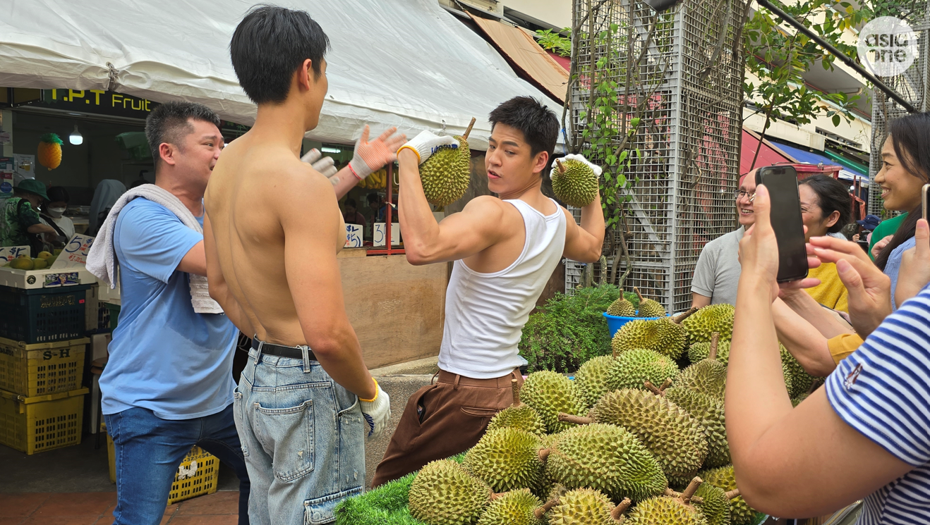 'Awkward, nervous, scared': Zhai Siming and Chase Tan go shirtless in public for scene in new drama
