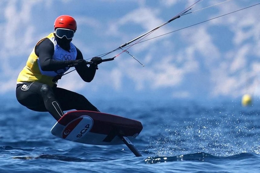 Paris Olympics: Singapore kitefoiler Max Maeder in second place after third day of racing