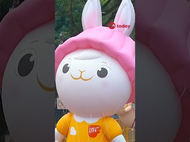 Inflatable floats of mascots iconic to Singapore kick off NDP