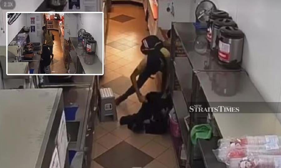 Police hunt suspect in viral ice cream shop stabbing