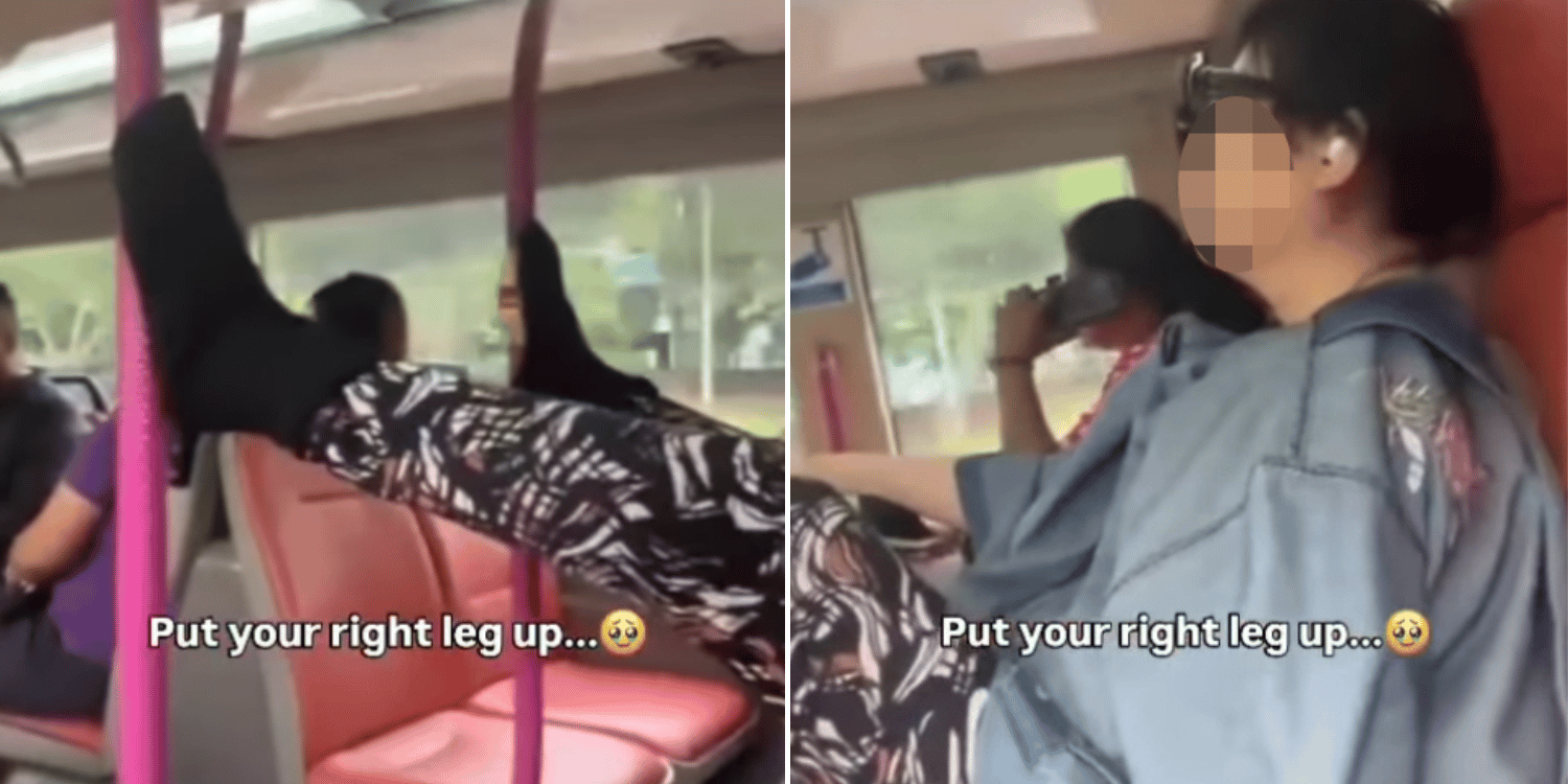 Woman arrested after putting feet on bus seat in 2023 filmed putting feet on bus poles in 2024