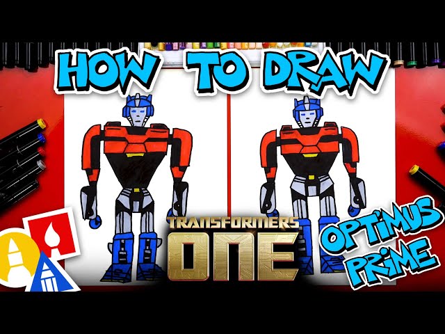How to draw Optimus Prime from the new Transformers One Movie
