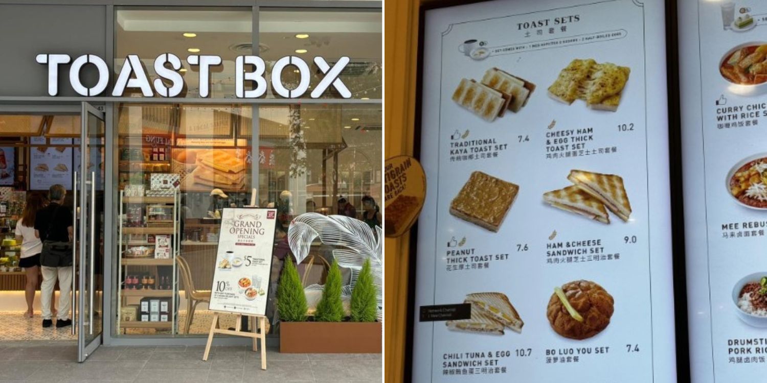 Toast box kaya toast set now costs s$7.40, Eatery attributes price hike to rising ingredient & operating costs