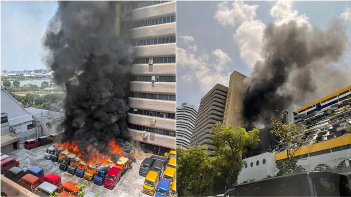 Fire breaks out at Singapore's Golden Mile Tower; cars involved not electric vehicles, says SCDF