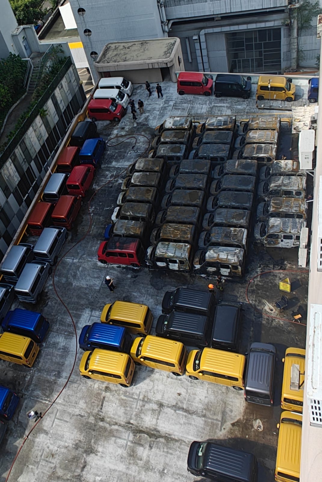 More than 20 explosions heard: Cars ablaze in massive fire at Golden Mile Tower rooftop carpark