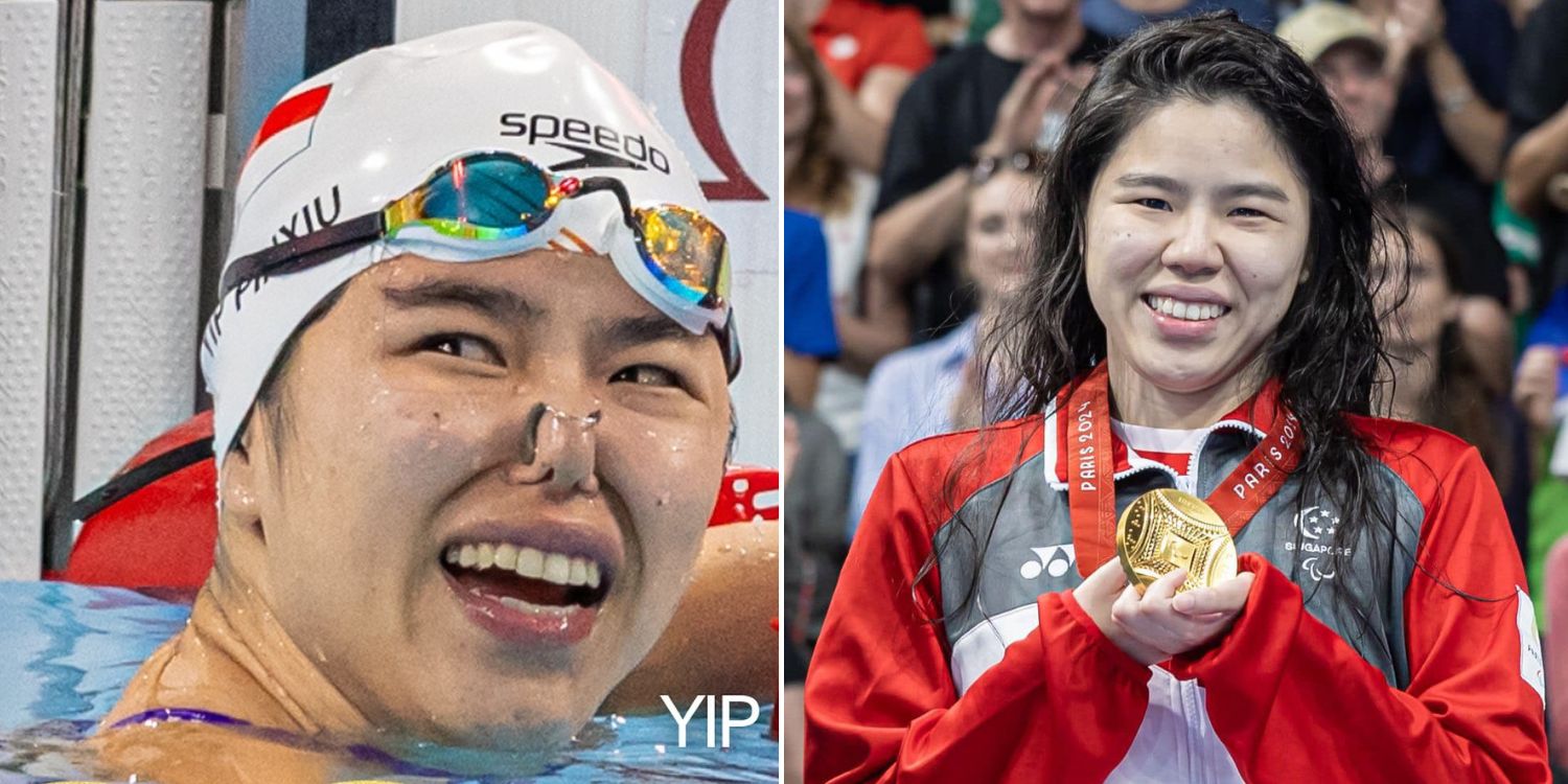 Yip pin xiu clinches gold in 50m backstroke event, completes 3rd paralympics double