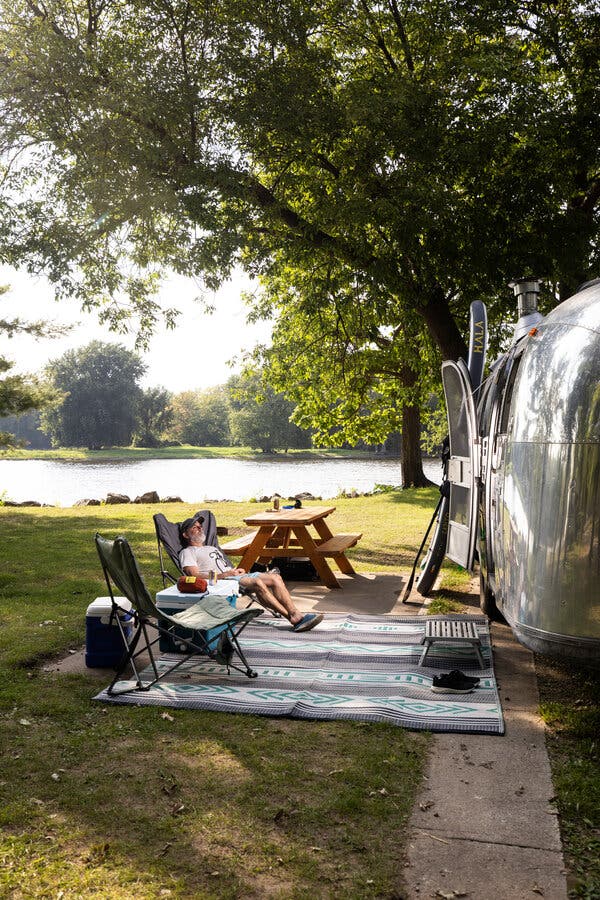 In Need of a Change, He Bought a Bespoke Airstream Trailer