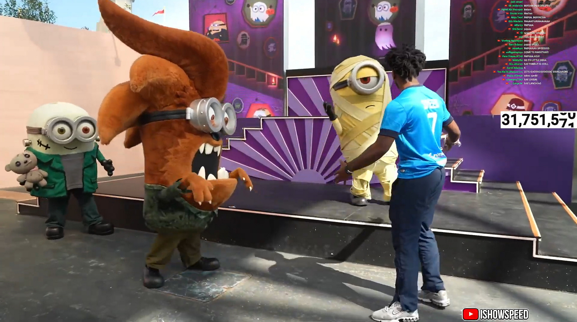 American YouTube star IShowSpeed lands in Singapore, visits Universal Studios
