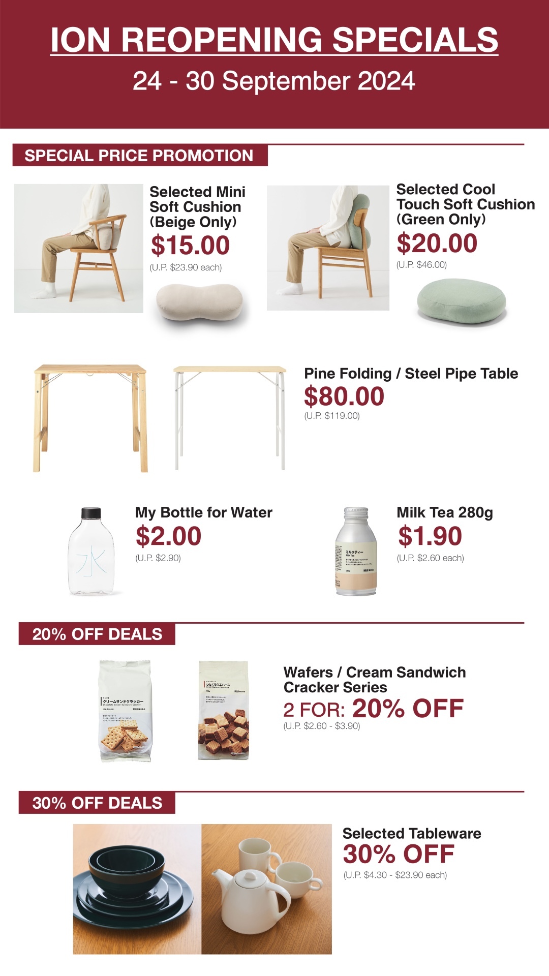 Muji is reopening at ION Orchard with special promotions and discounts