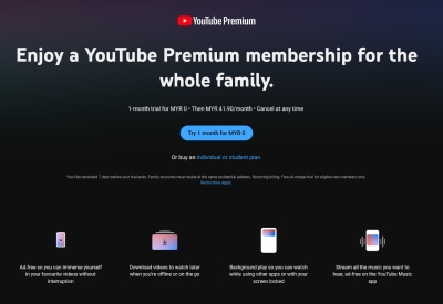 YouTube Premium ups prices in Malaysia, second hike for Family plan just a year after last increase