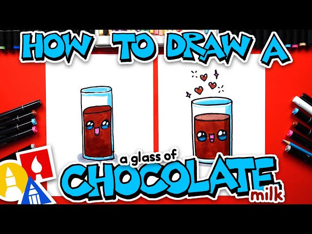How To Draw A Glass Of Chocolate Milk