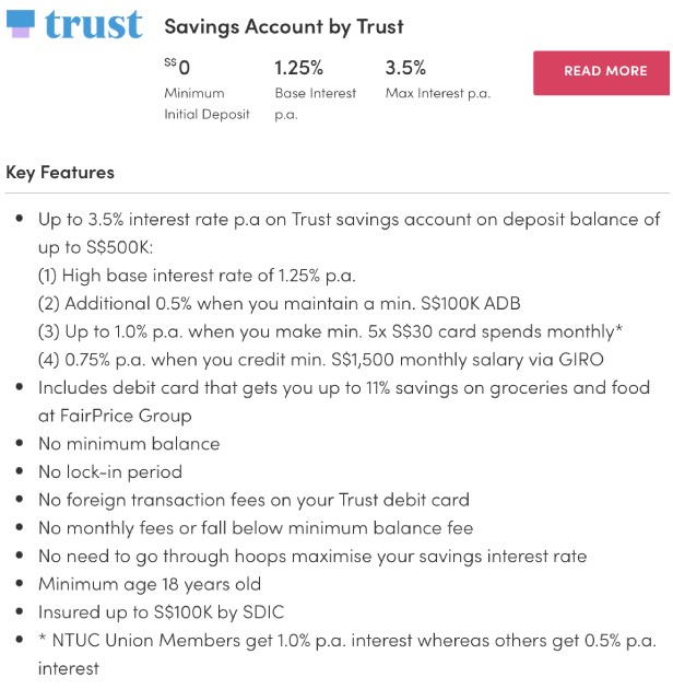 12 best savings accounts in Singapore with no minimum balance (2024)