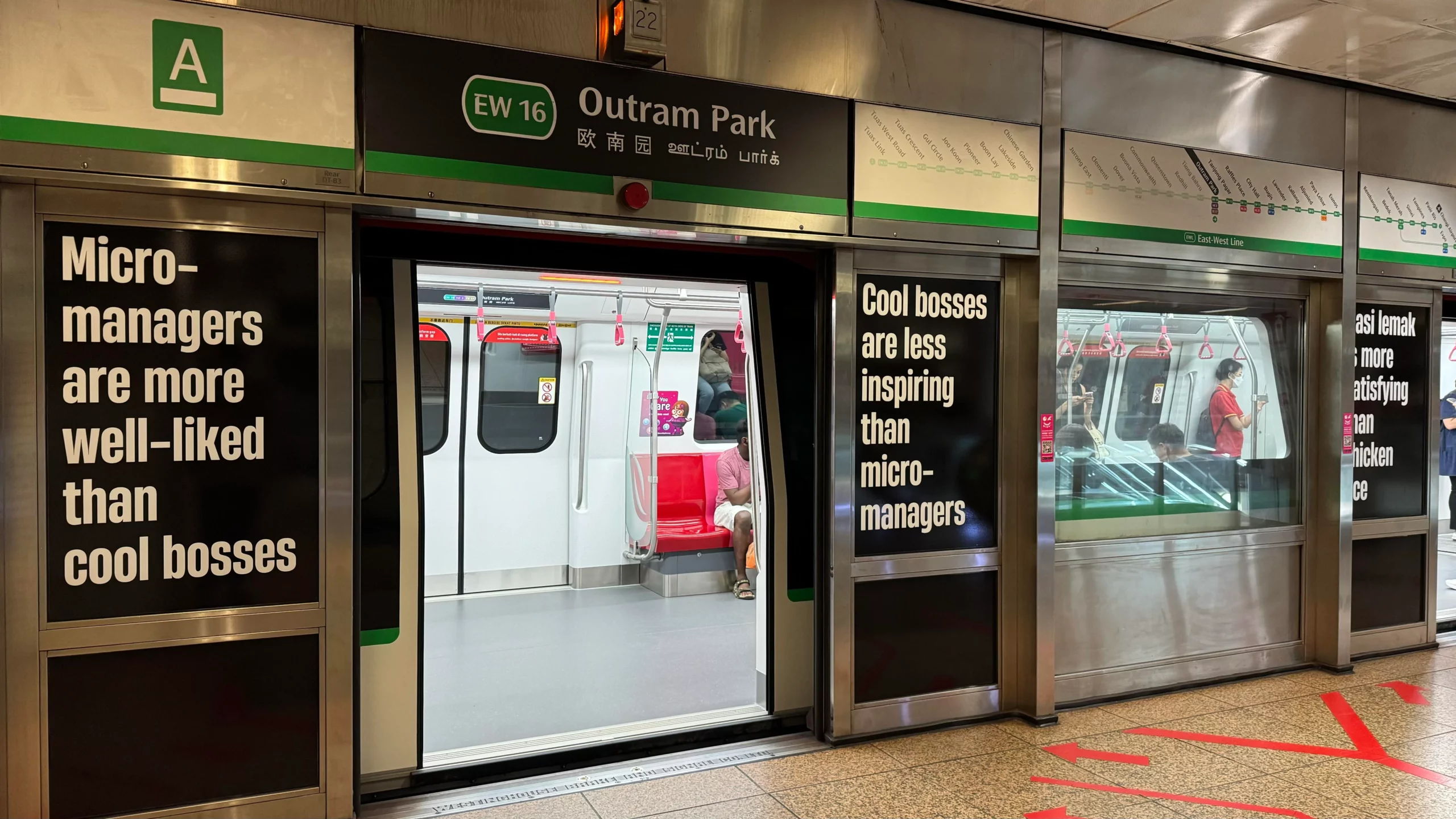 Weird Ads With No Context & Brand Appear in MRT Stations