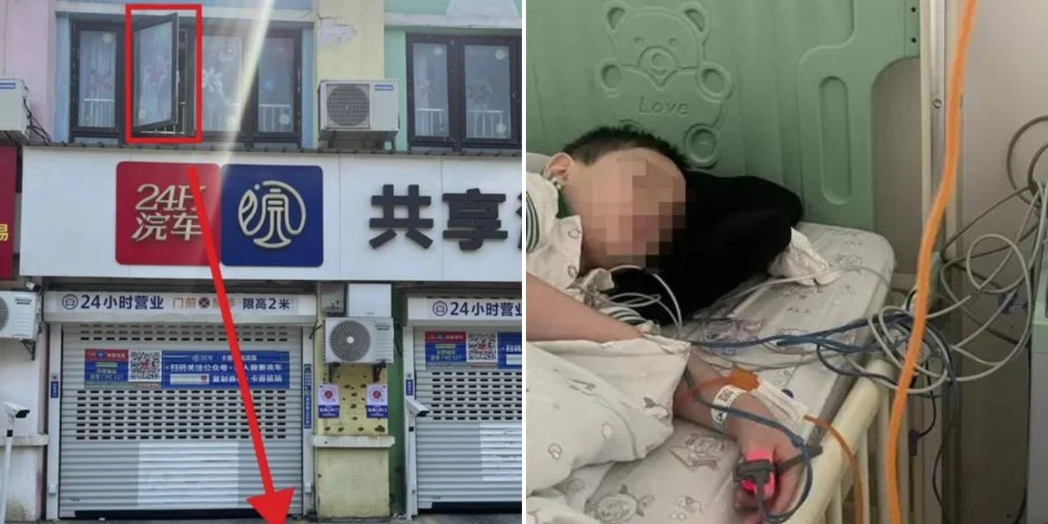 4-Year-old boy falls from 2nd floor at kindergarten in china, claims teacher pushed him