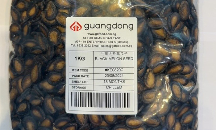 SFA recalls Ji Xiang Special Grade Black Melon Seed after food additives detected