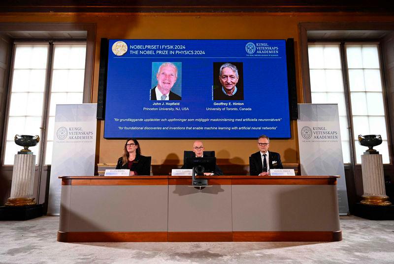 Nobel prize in physics goes to machine learning pioneers Hopfield and Hinton