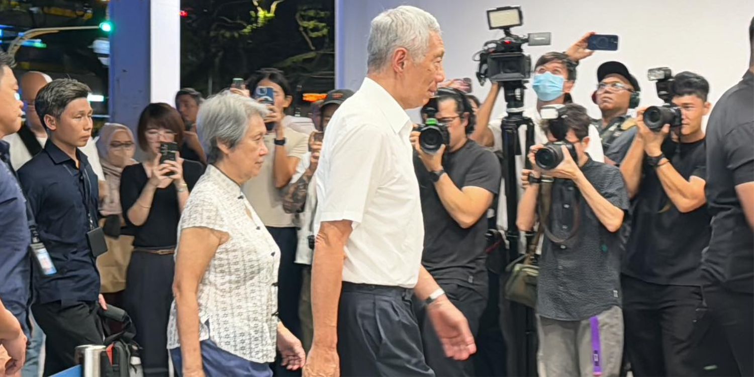 Sm lee & wife attend lee wei Ling’s wake at s’pore casket, other political figures also seen