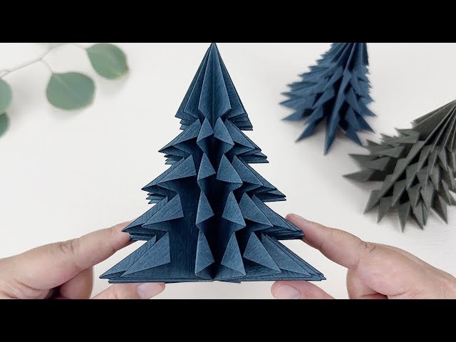 Christmas 2024｜DIY 圣诞树摺纸装饰-折纸圣诞树（Step By Step）