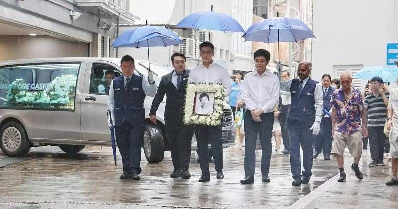 Lee Hsien Yang's sons lead final send-off for Lee Wei Ling