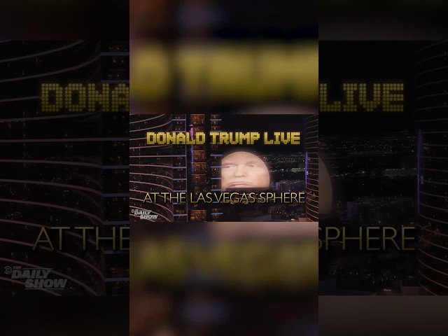 Trump's Vegas residency is here, and he's going to force you to listen to the hits! #dailyshow