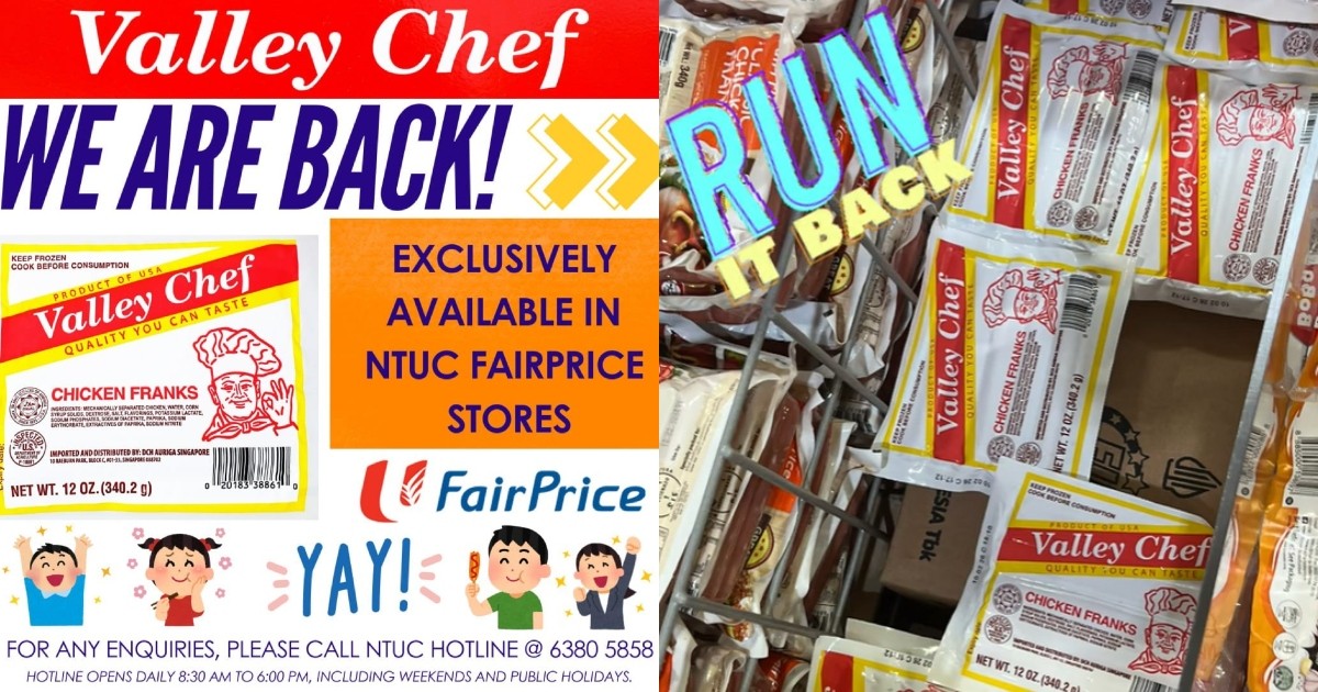 'We are back': Valley Chef Chicken Franks sold exclusively at FairPrice after hiatus