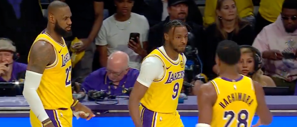 Here’s The Historic Moment LeBron And Bronny James Shared The Court For The First Time