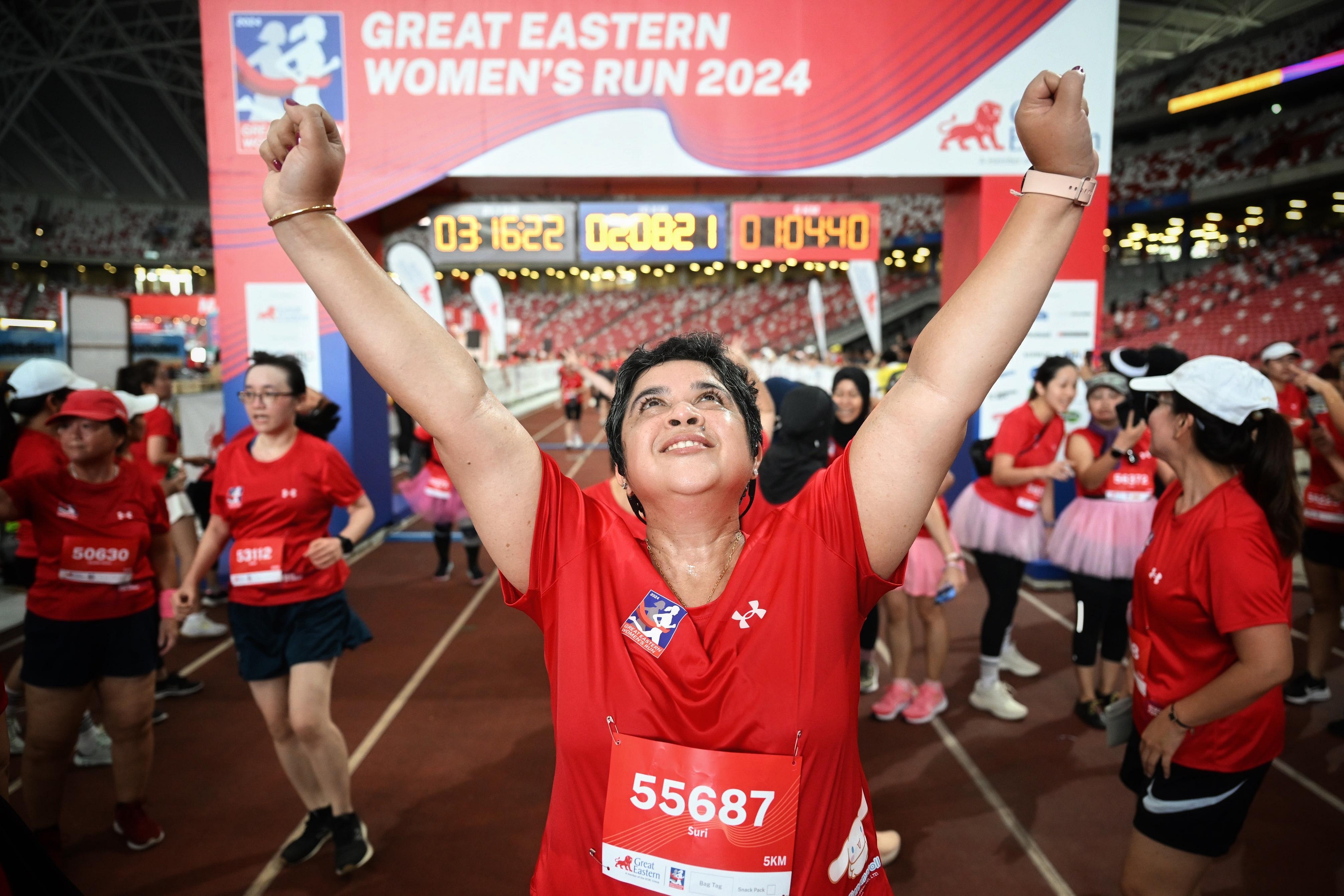 Three-time cancer survivor inspires at 2024 Great Eastern Women’s Run