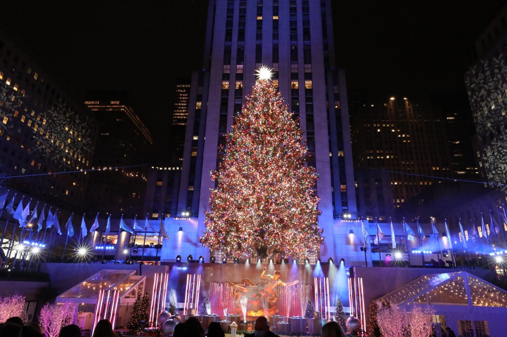 Rockefeller Center Christmas tree unveiled: 70-year-old Norway spruce from Mass. is the ‘right one’ for 30 Rock